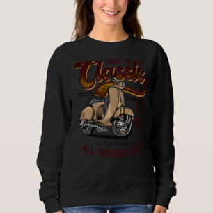 Motor Scooter Classic Moped Rider Birthday 1998 Sweatshirt