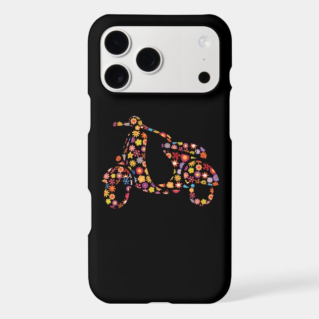 Motor Scooter Flower Pattern (Back)