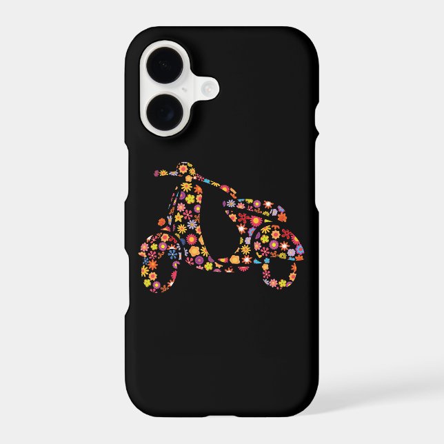 Motor Scooter Flower Pattern (Back)