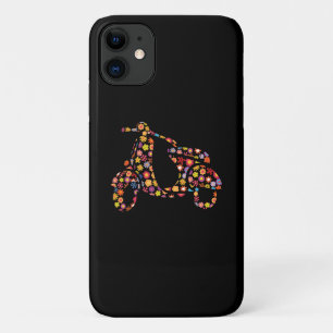 Motor Scooter Flower Pattern iPhone 11 Case