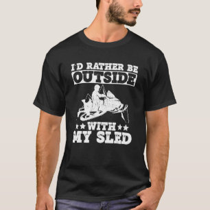 Motor Sled And Skimobile Riding T-Shirt