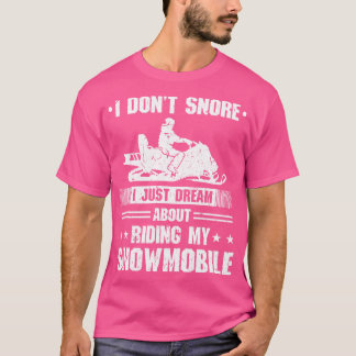 Motor Sled Winter Sports Funny Snowmobiling T-Shirt
