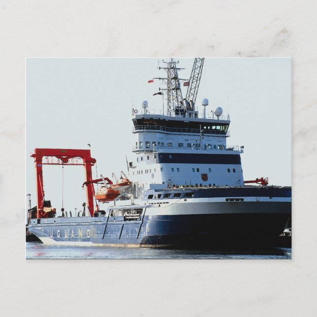 Motor vessel, Edinburgh Leith docks Postcard (Front)