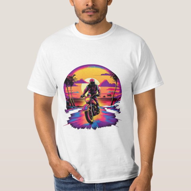 Motor Vivid Colour at Sunset T-shirt (Front)