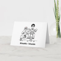 Motorbike and Sidecar Wedding Anniversary