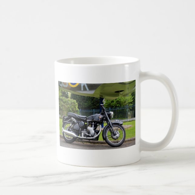 Motorbike And Spitfire Coffee Mug (Right)