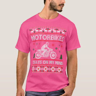 Motorbike Bike Rider Ugly Christmas 	 Gifts T-Shirt