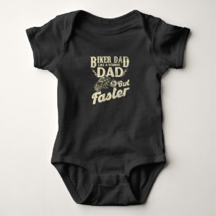 Motorbike Biker Chopper Baby Bodysuit