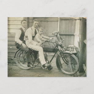 Motorbike Boys Postcard