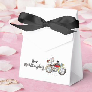 Motorbike Bride and Groom Wedding Favour Box