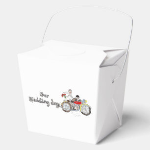 Motorbike Bride and Groom Wedding Favour Box