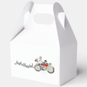 Motorbike Bride and Groom Wedding Favour Box