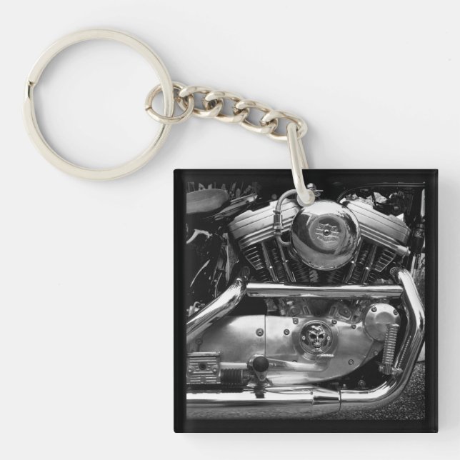 Motorbike Engine Keychain/Keyring Key Ring (Front)