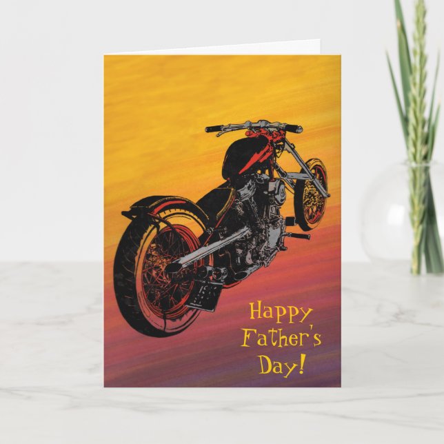 motorbike Father's day card (Front)