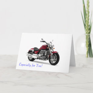 Motorbike image for greeting card