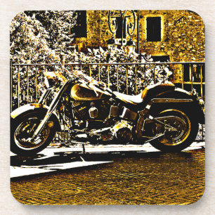 Motorbike in Ancient Valbonne France Coaster