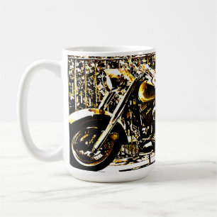 Motorbike in Ancient Valbonne France Coffee Mug