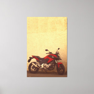 Motorbike Motorcycle Bike Biker Rider Canvas Print