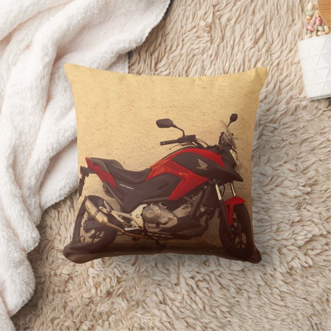 Motorbike Motorcycle Bike Biker Rider Cushion (Blanket)