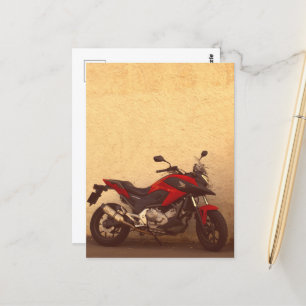 Motorbike Motorcycle Bike Biker Rider Postcard