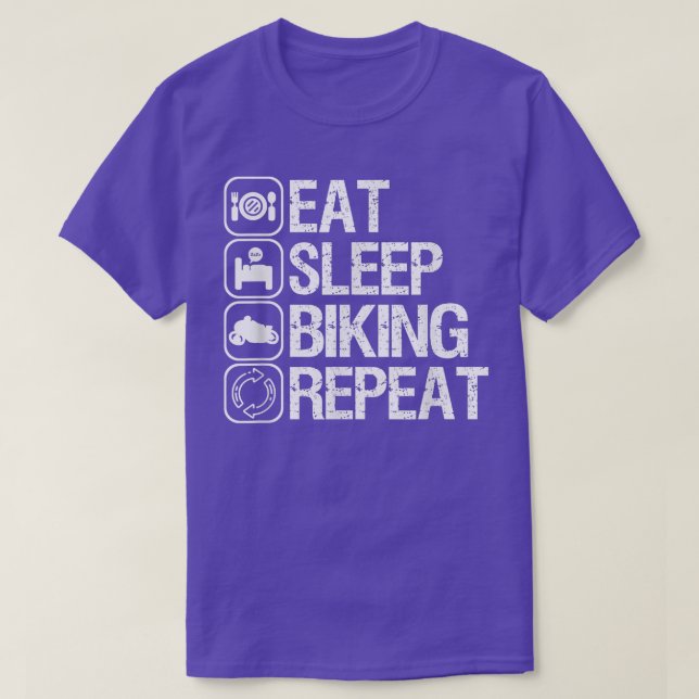 Motorbike motorcycle biker bike riding streets fre T-Shirt (Design Front)