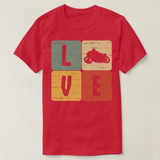 Motorbike motorcycle biker bike riding streets fre T-Shirt (Design Front)