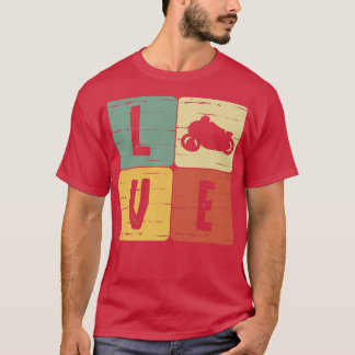 Motorbike motorcycle biker bike riding streets fre T-Shirt