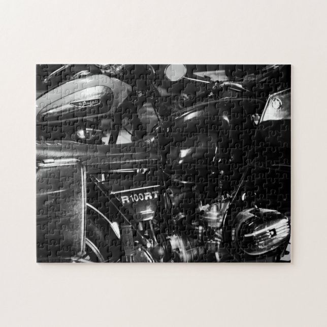 Motorbike Motorcycle Biker Rider Motorbike Jigsaw Puzzle (Horizontal)