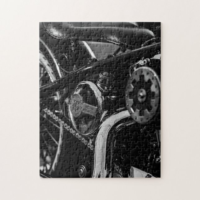 Motorbike Motorcycle Biker Rider Motorbike Jigsaw Puzzle (Vertical)