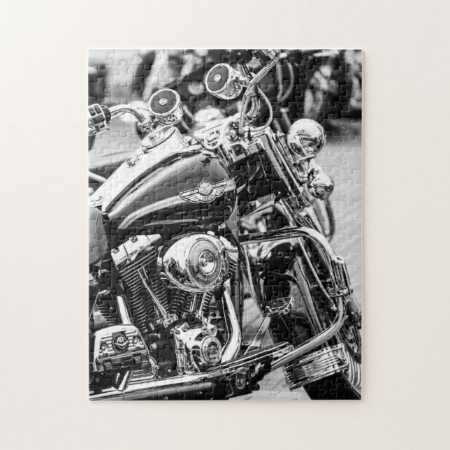 Motorbike Motorcycle Biker Rider Motorbike Jigsaw Puzzle (Vertical)