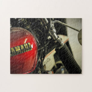 Motorbike Motorcycle Biker Rider Motorbike Jigsaw Puzzle