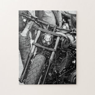 Motorbike Motorcycle Biker Rider Motorbike Jigsaw Puzzle