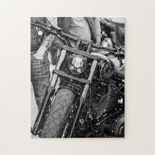 Motorbike Motorcycle Biker Rider Motorbike Jigsaw Puzzle (Vertical)