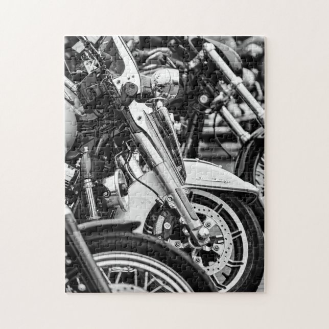 Motorbike Motorcycle Biker Rider Motorbike Jigsaw Puzzle (Vertical)