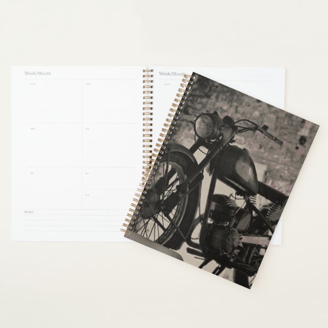 Motorbike Motorcycle Biker Rider Motorbike Planner (Display)