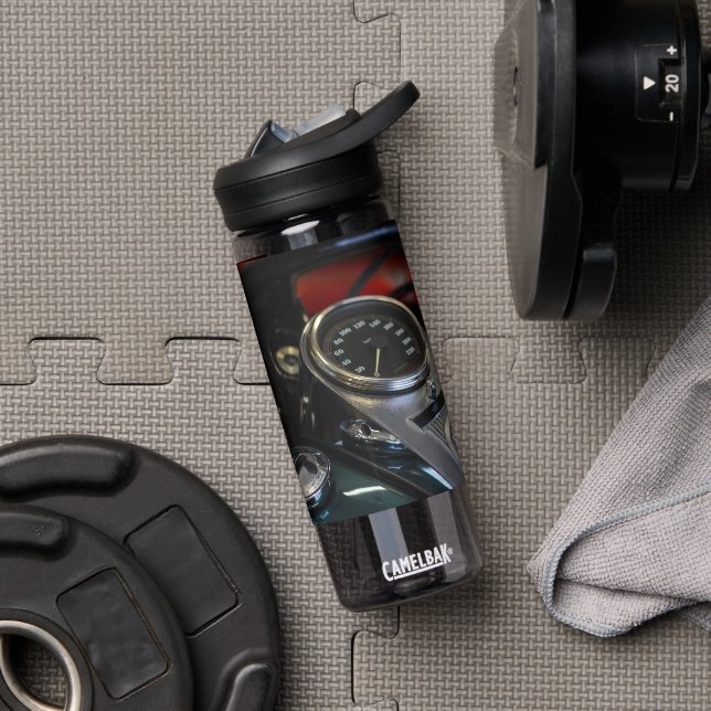 Motorbike Motorcycle Biker Rider Motorbike Water Bottle (Gym)