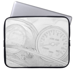 Motorbike Motorcycle Rider Biker Laptop Sleeve