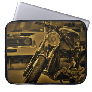 Motorbike Motorcycle Rider Laptop Sleeve