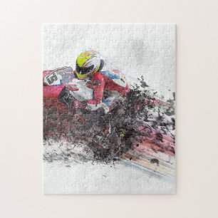 Motorbike Rider Speed Jigsaw Puzzle