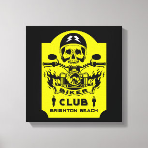 Motorbike Riders Club Canvas Print