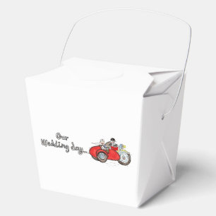 Motorbike & Sidecar Bride and Groom Wedding Favour Box