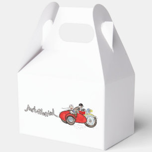 Motorbike & Sidecar Bride and Groom Wedding Favour Box