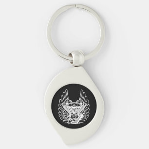 Motorbiker sign key ring