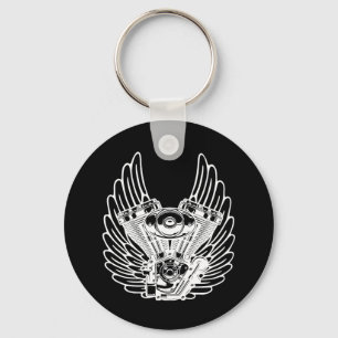 Motorbiker sign key ring
