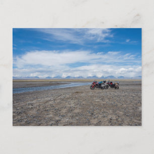 Motorbikes in Kyrgyzstan Postcard