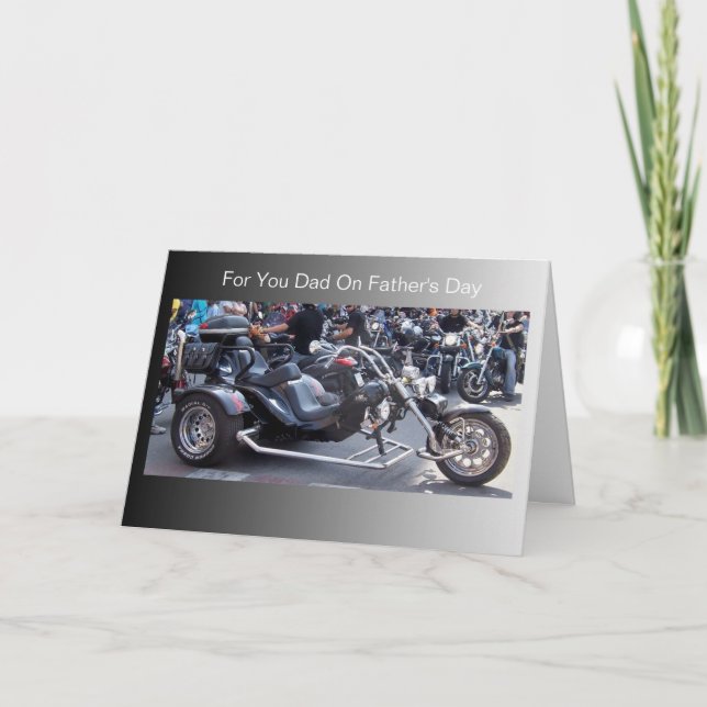 Motorbikes Personalised Father's Day Card (Front)