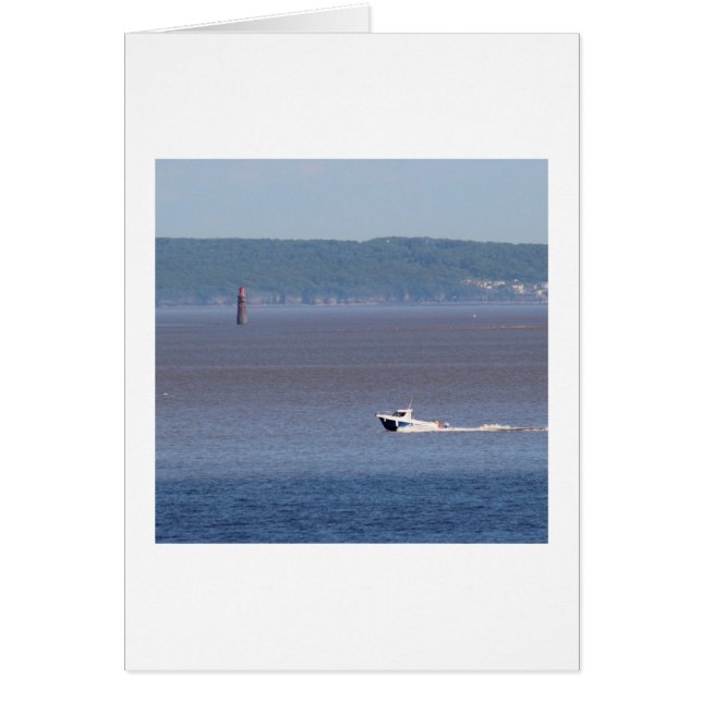 Motorboat on the Severn Estuary (Front)