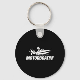 Motorboatin - Boating Boat Owner Sailing Captain  Key Ring