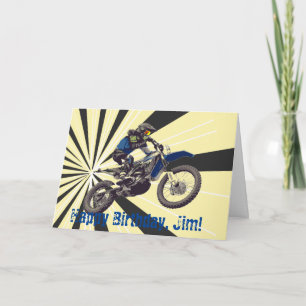 Motorcross Birthday Card