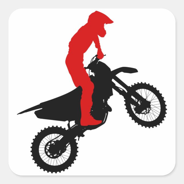 Motorcross Rider Stickers (Front)